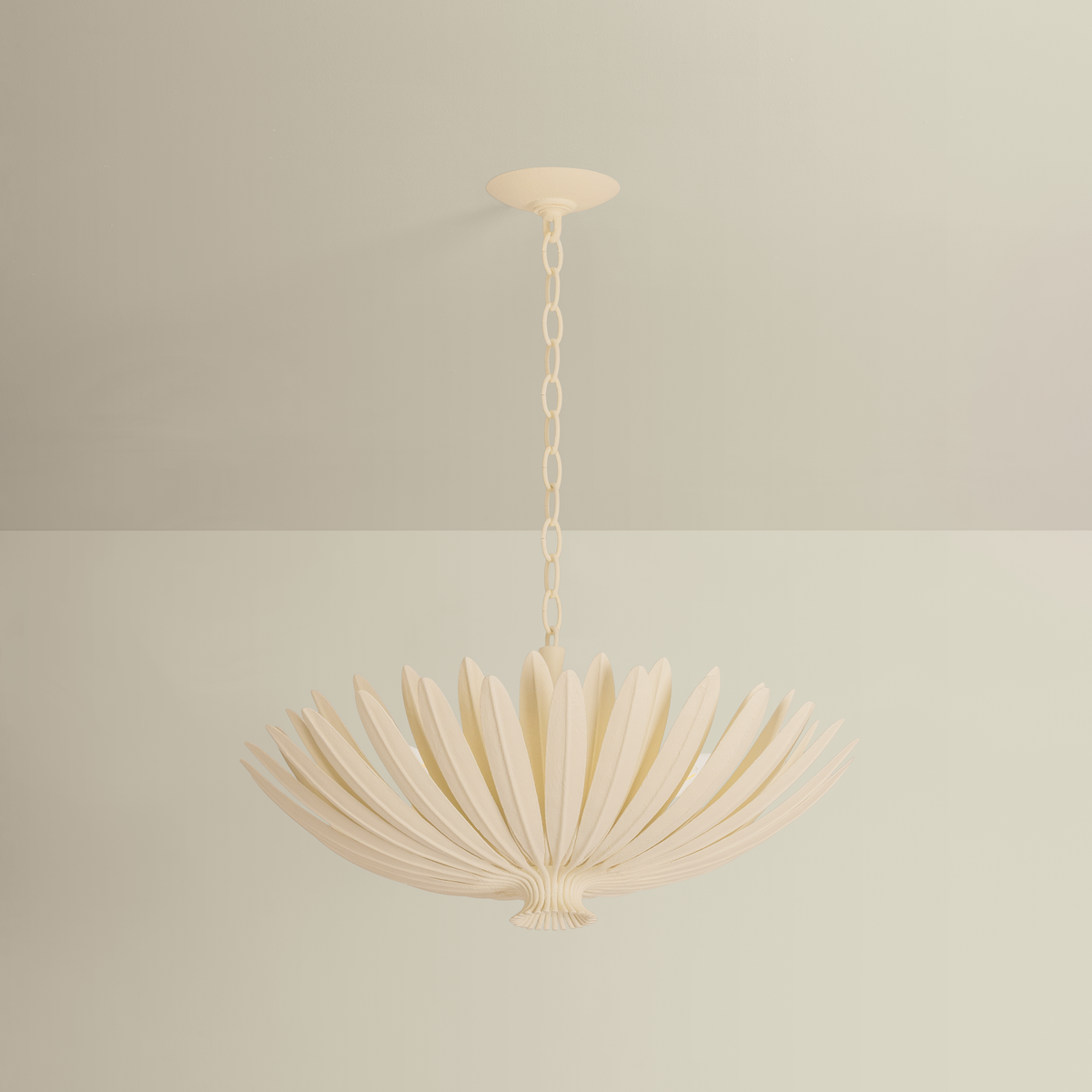 Hudson Valley Lighting Whitfield Chandelier in Cream Plaster - Detail Close-Up