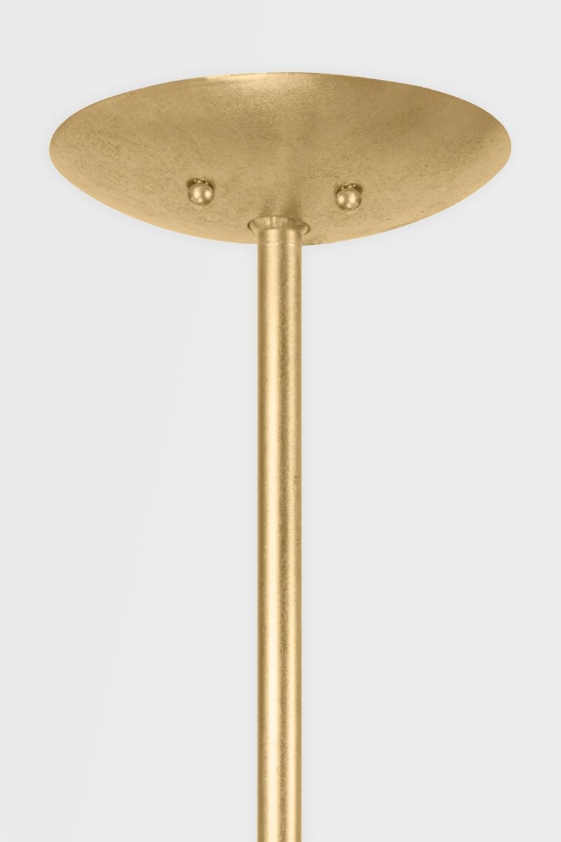 Hillside Rattan and Brass Pendant, Small
