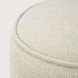 Donut outdoor pouf - Natural check fabric