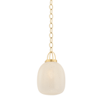 Hudson Valley Lighting Enosburg Pendant in Aged Brass - Detail Close-Up