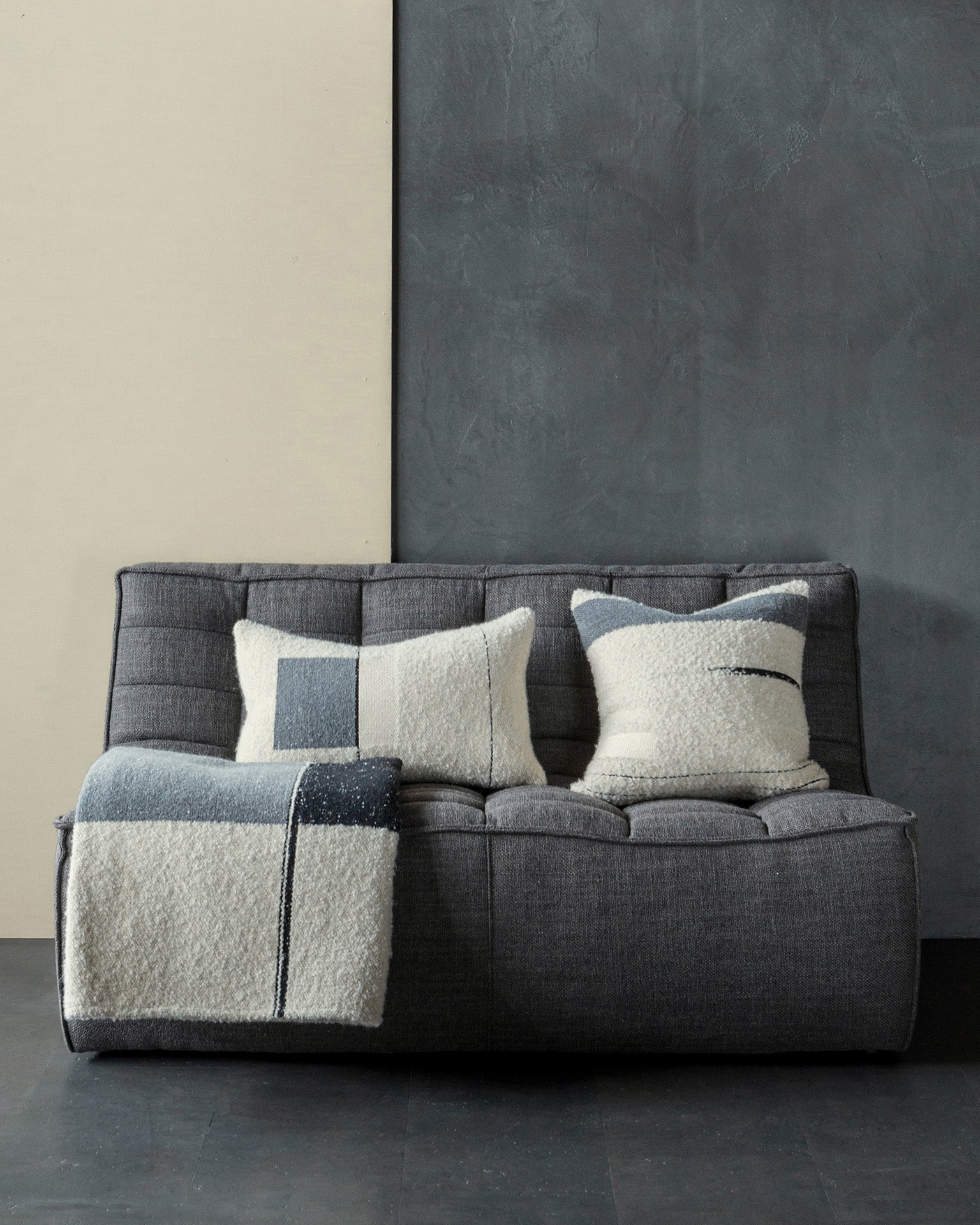 Urban Color Block Throw Blanket