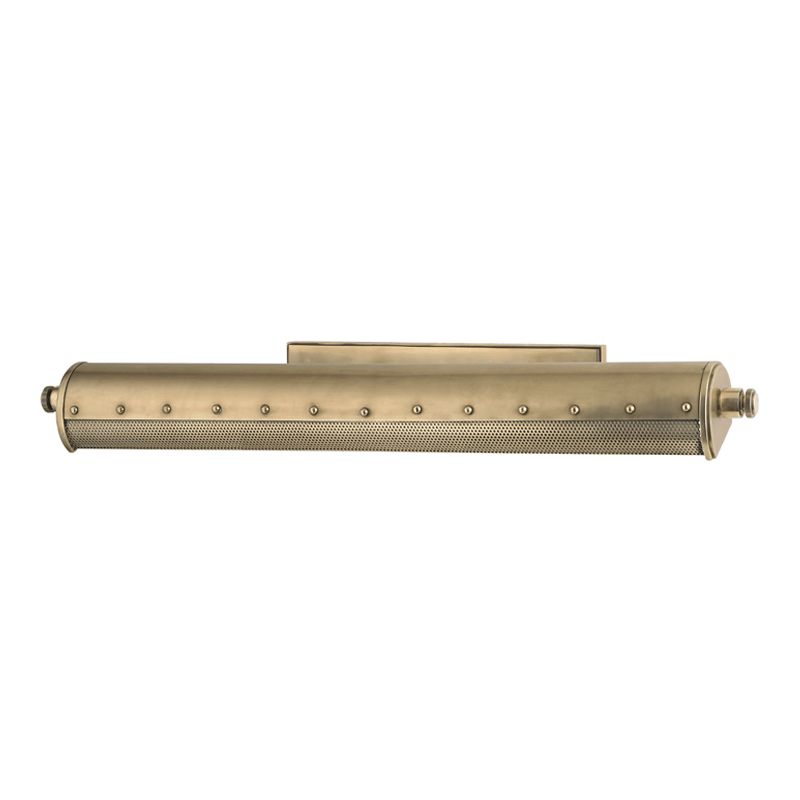 Tucker Picture Light in Aged Brass, Large