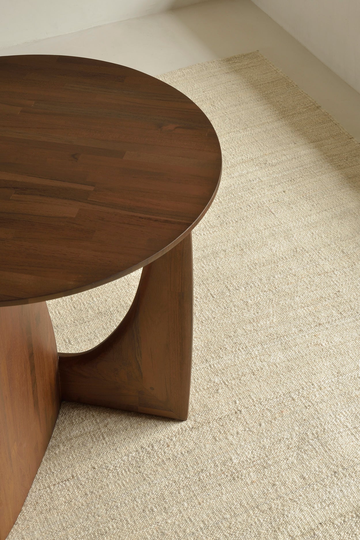 Nomad 100% Wool Kilim Rug, Sand