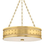 Hudson Valley Lighting Gaines Chandelier in Aged Brass - Detail Close-Up