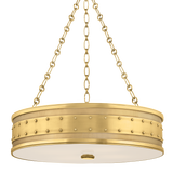 Hudson Valley Lighting Gaines Chandelier in Aged Brass - Detail Close-Up