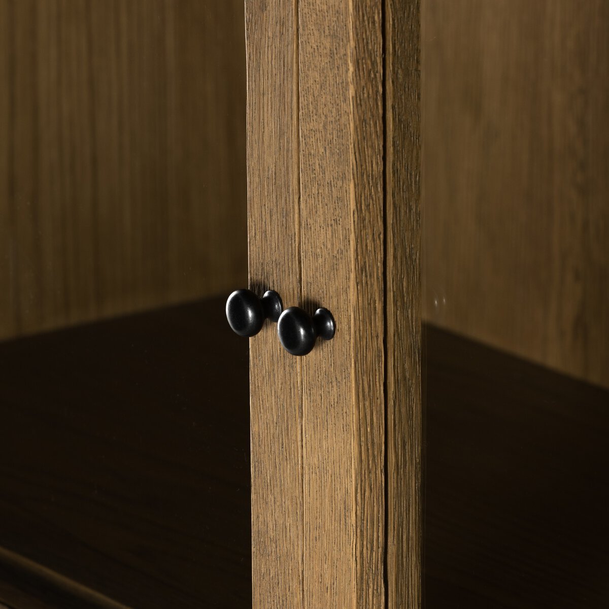 Flotté Oak Double Bookcase / Display Cabinet