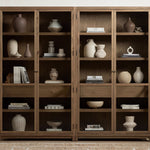 Flotté Oak Double Bookcase / Display Cabinet