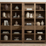 Flotté Oak Double Bookcase / Display Cabinet