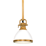 Hudson Valley Lighting Randolph Pendant in Aged Brass - Detail Close-Up