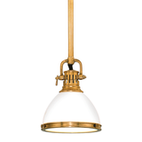 Hudson Valley Lighting Randolph Pendant in Aged Brass - Detail Close-Up