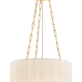 Hudson Valley Lighting Camby Pendant in Aged Brass - Detail Close-Up