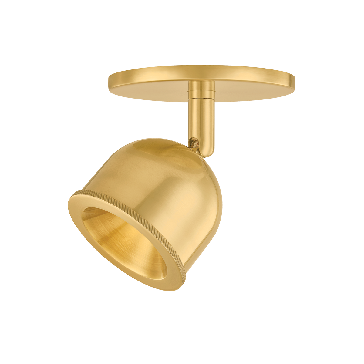 Hudson Valley Lighting Tuthill Flush Mount in Aged Brass - Alternate Angle