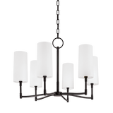 Hudson Valley Lighting Dillon Chandelier in Old Bronze - Detail Close-Up