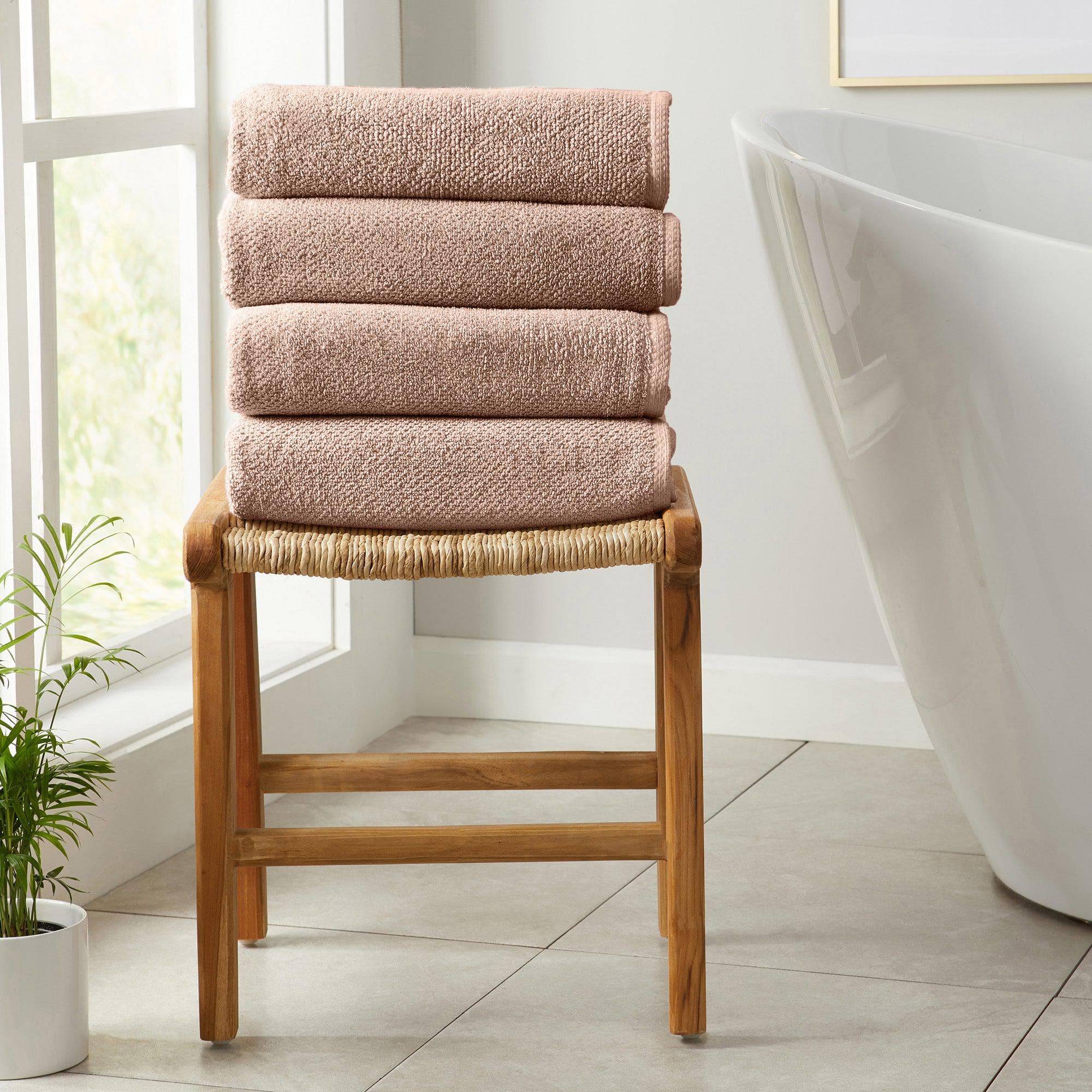 4 Pack Cotton Bath Towels - Kasper Collection White Cliff Studio Towels