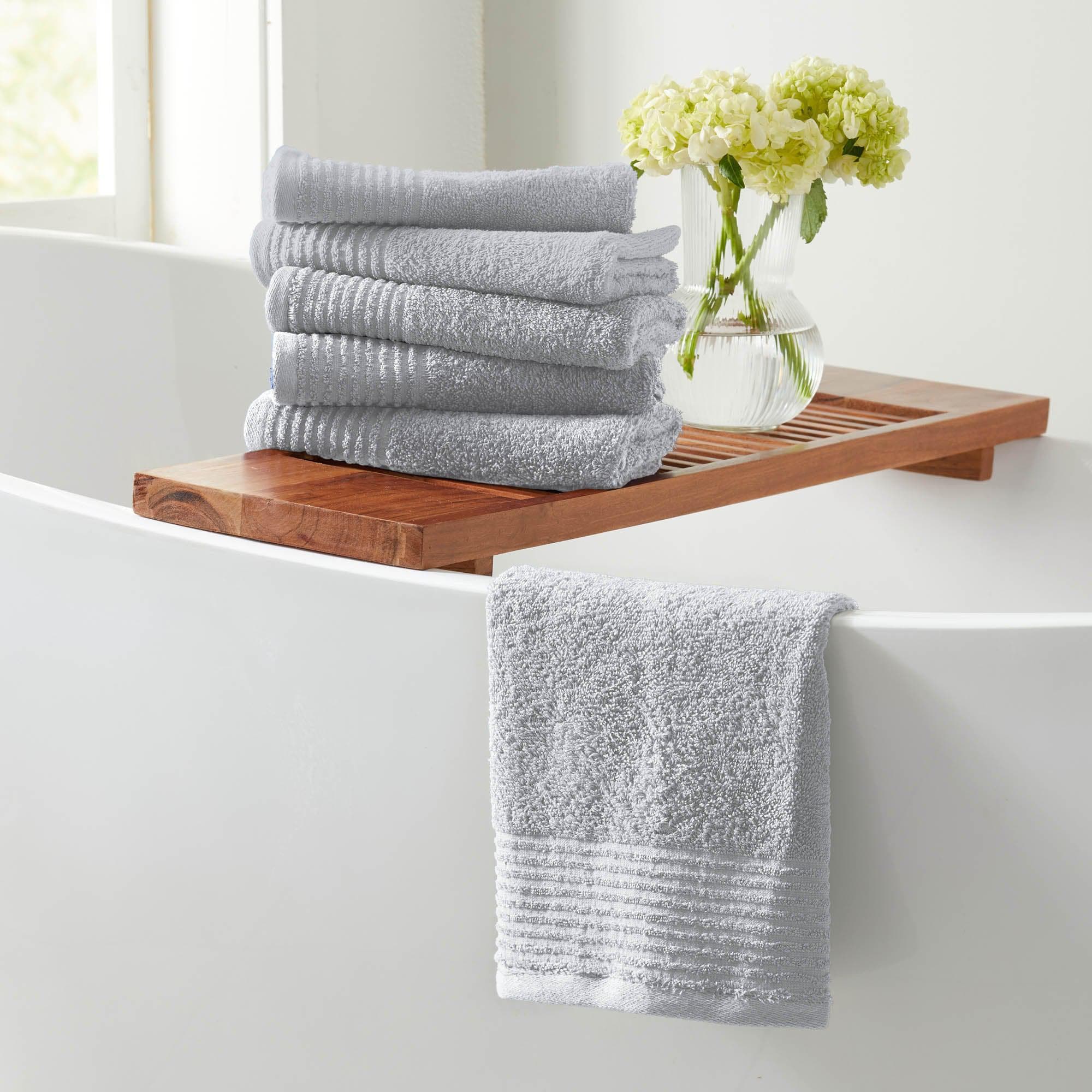 4 Pack Cotton Bath Towels - Kasper Collection White Cliff Studio Towels