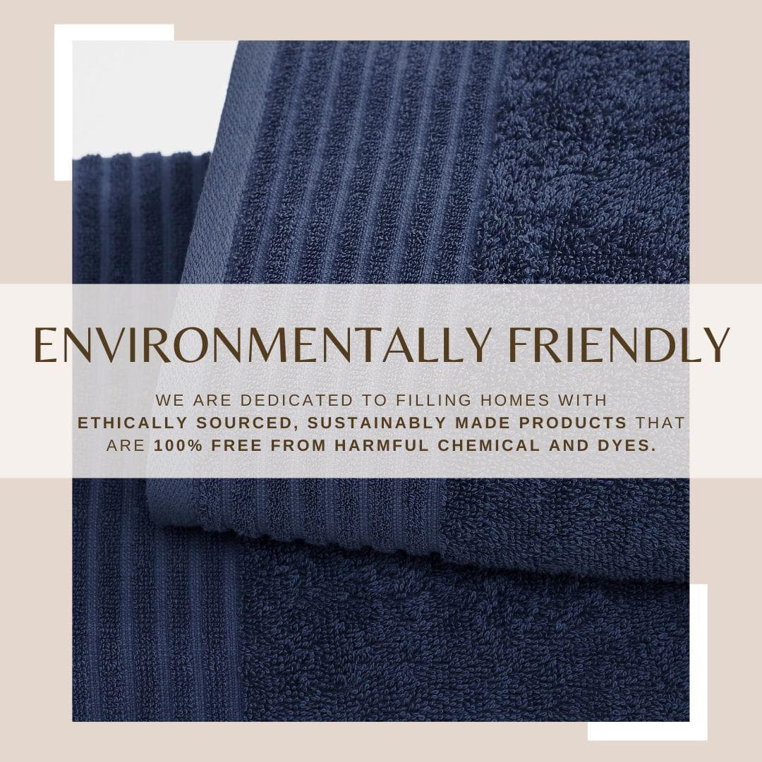 4 Pack Cotton Bath Towels - Kasper Collection White Cliff Studio Towels