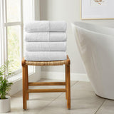 4 Pack Cotton Bath Towels - Kasper Collection White Cliff Studio Towels