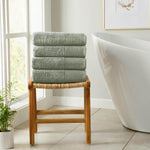 4 Pack Cotton Bath Towels - Kasper Collection White Cliff Studio Towels
