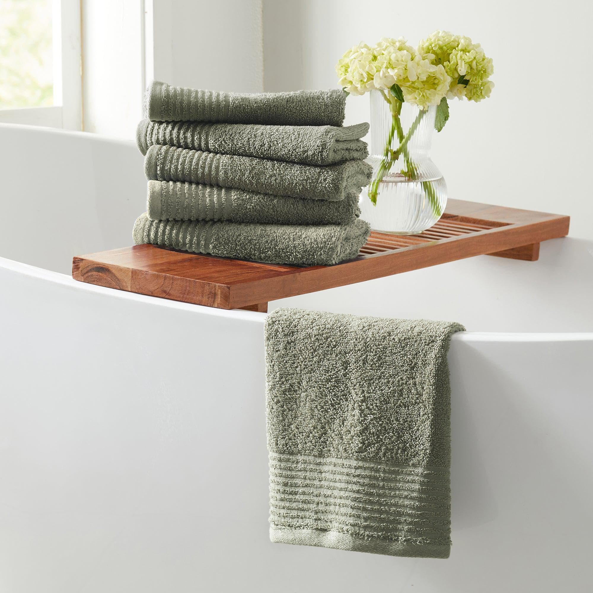 4 Pack Cotton Bath Towels - Kasper Collection White Cliff Studio Towels