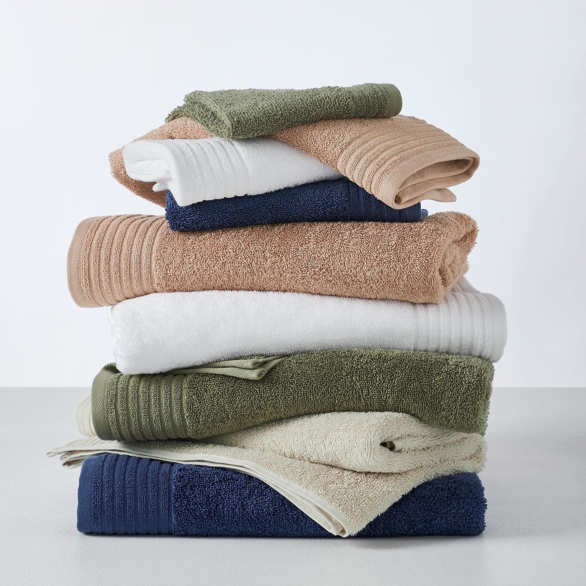 4 Pack Cotton Bath Towels - Kasper Collection White Cliff Studio Towels
