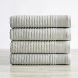 4 Pack Ribbed Hand Towels - Rori Collection White Cliff Studio Towels