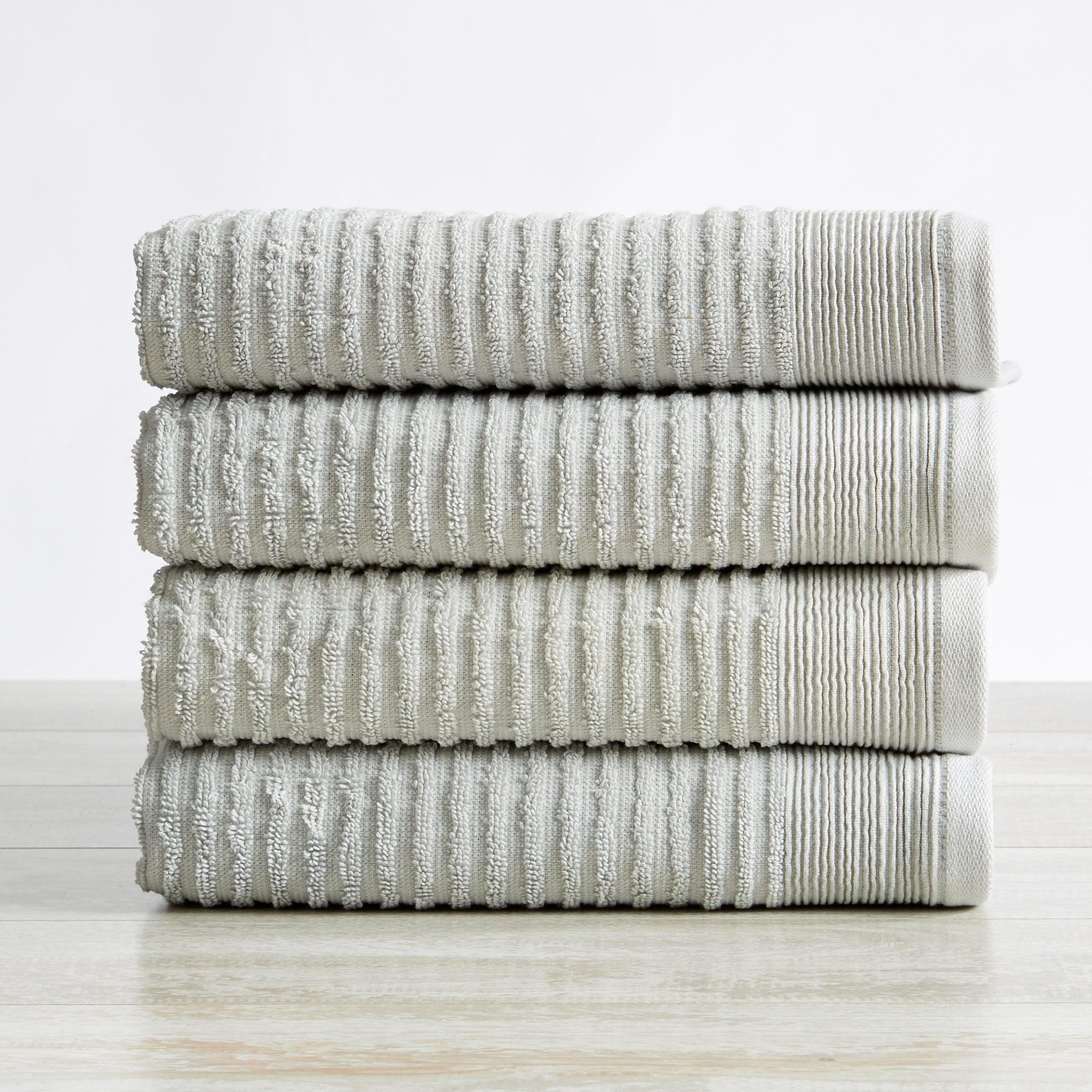 4 Pack Ribbed Hand Towels - Rori Collection White Cliff Studio Towels