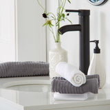 4 Pack Ribbed Hand Towels - Rori Collection White Cliff Studio Towels