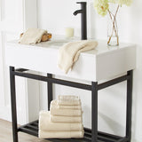 4 Pack Ribbed Hand Towels - Rori Collection White Cliff Studio Towels
