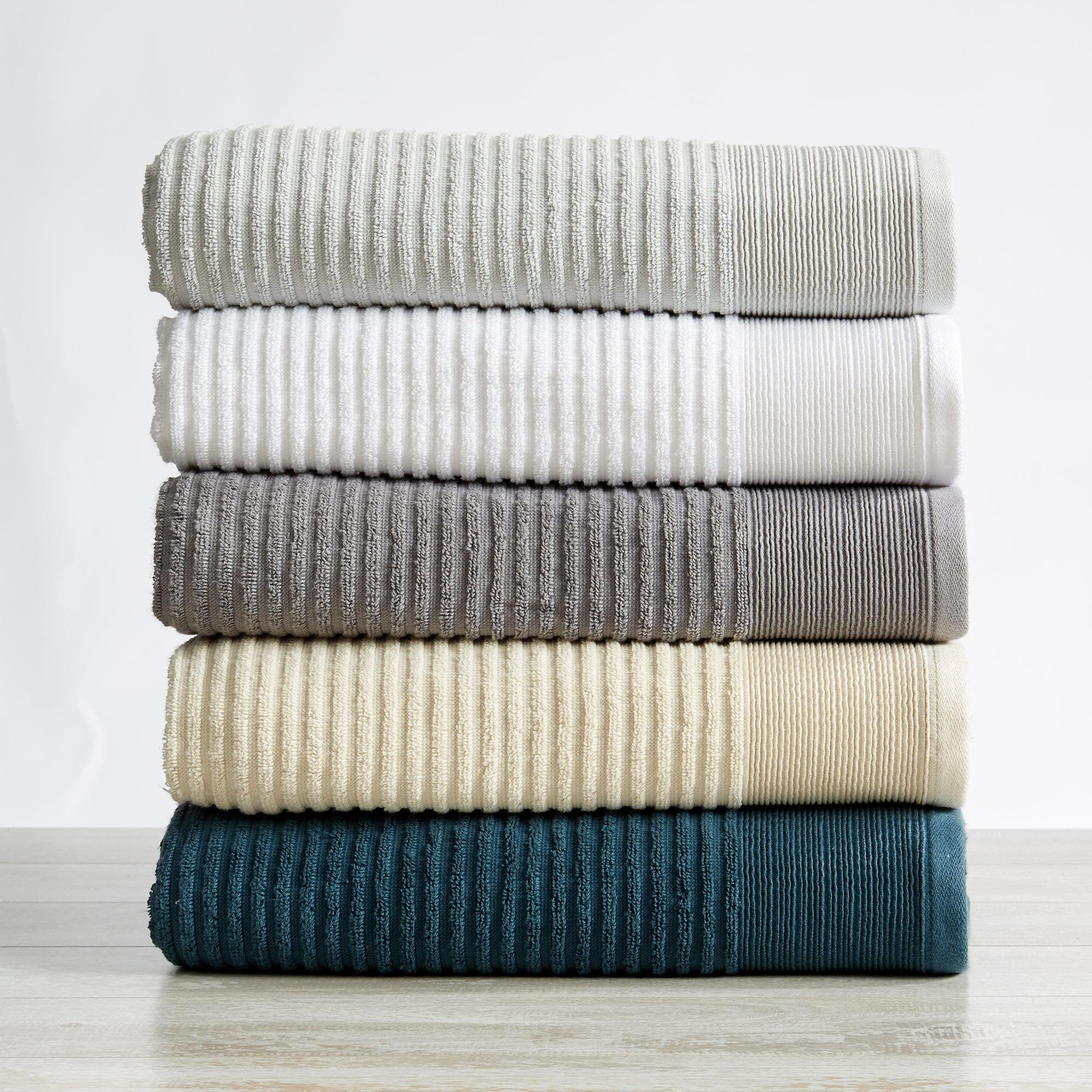 4 Pack Ribbed Hand Towels - Rori Collection White Cliff Studio Towels