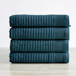 4 Pack Ribbed Hand Towels - Rori Collection White Cliff Studio Towels