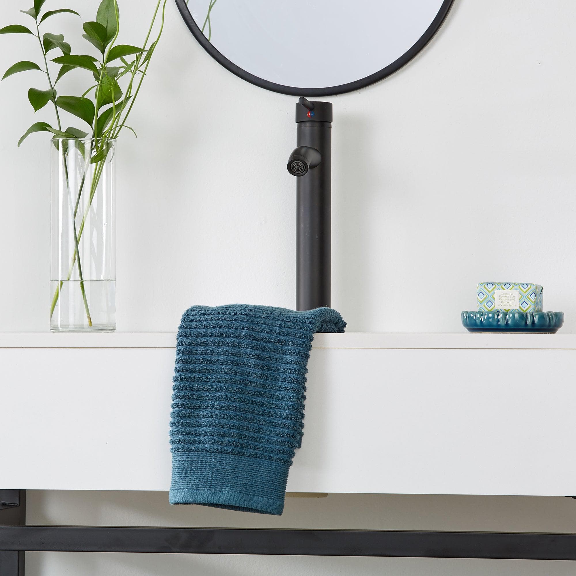 4 Pack Ribbed Hand Towels - Rori Collection White Cliff Studio Towels