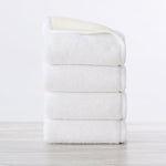 4 Pack Two-Toned Hand Towel - Vanessa Collection White Cliff Studio Towels