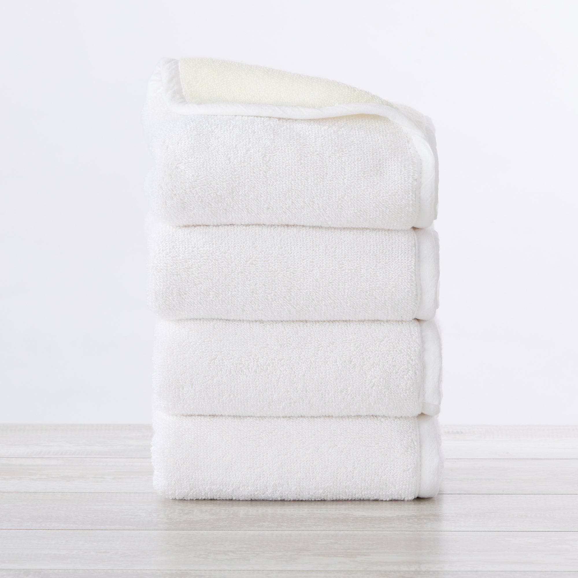 4 Pack Two-Toned Hand Towel - Vanessa Collection White Cliff Studio Towels