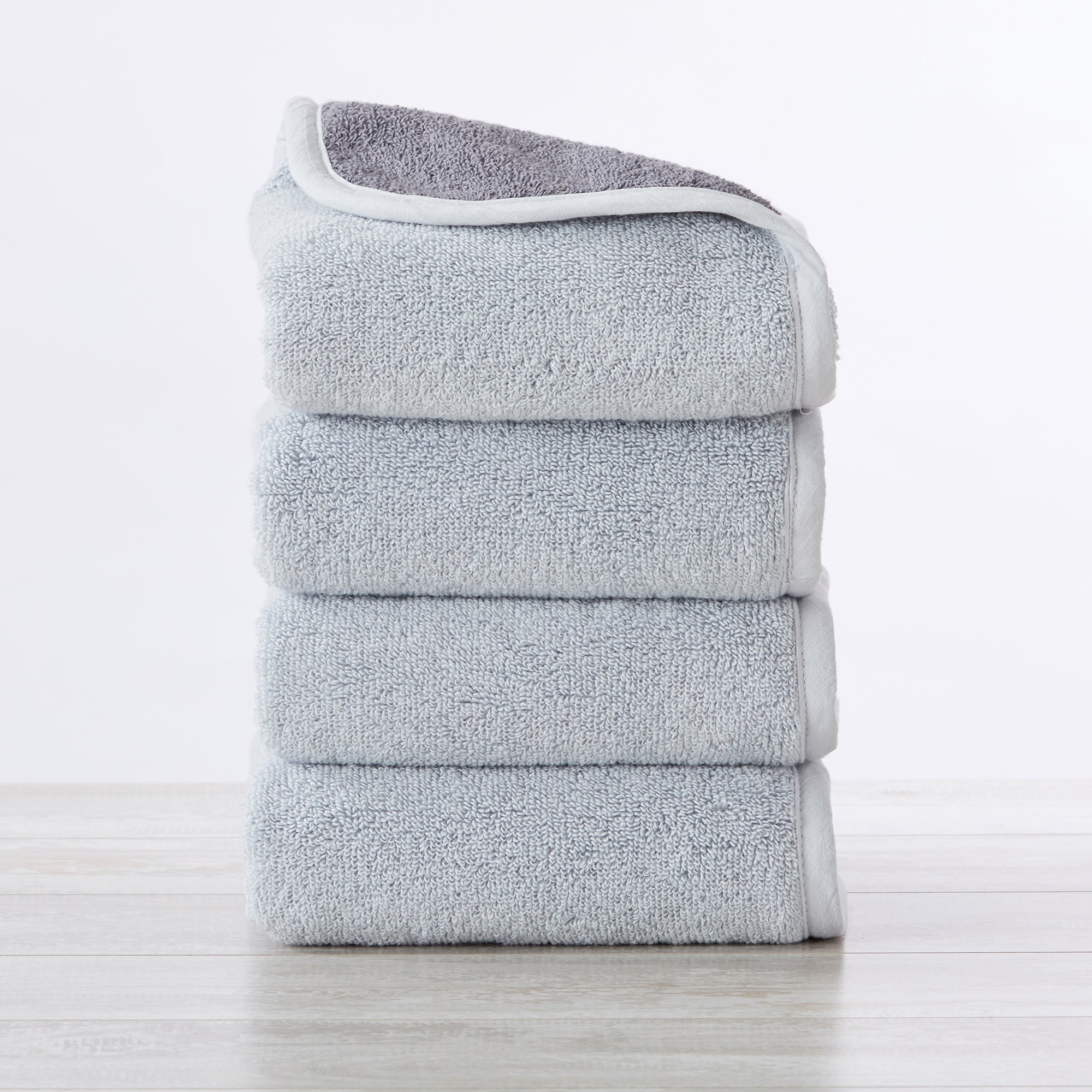 4 Pack Two-Toned Hand Towel - Vanessa Collection White Cliff Studio Towels
