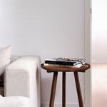 Tripod Small Round Side Table, Teak