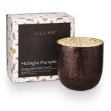 Midnight Pumpkin Large Crackle Glass Candle - view 4