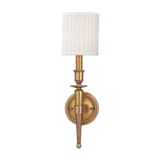 Hudson Valley Lighting Abington Wall Sconce in Aged Brass - Detail Close-Up