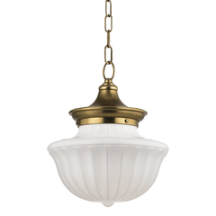 Katherine Pendant in Aged Brass, Medium