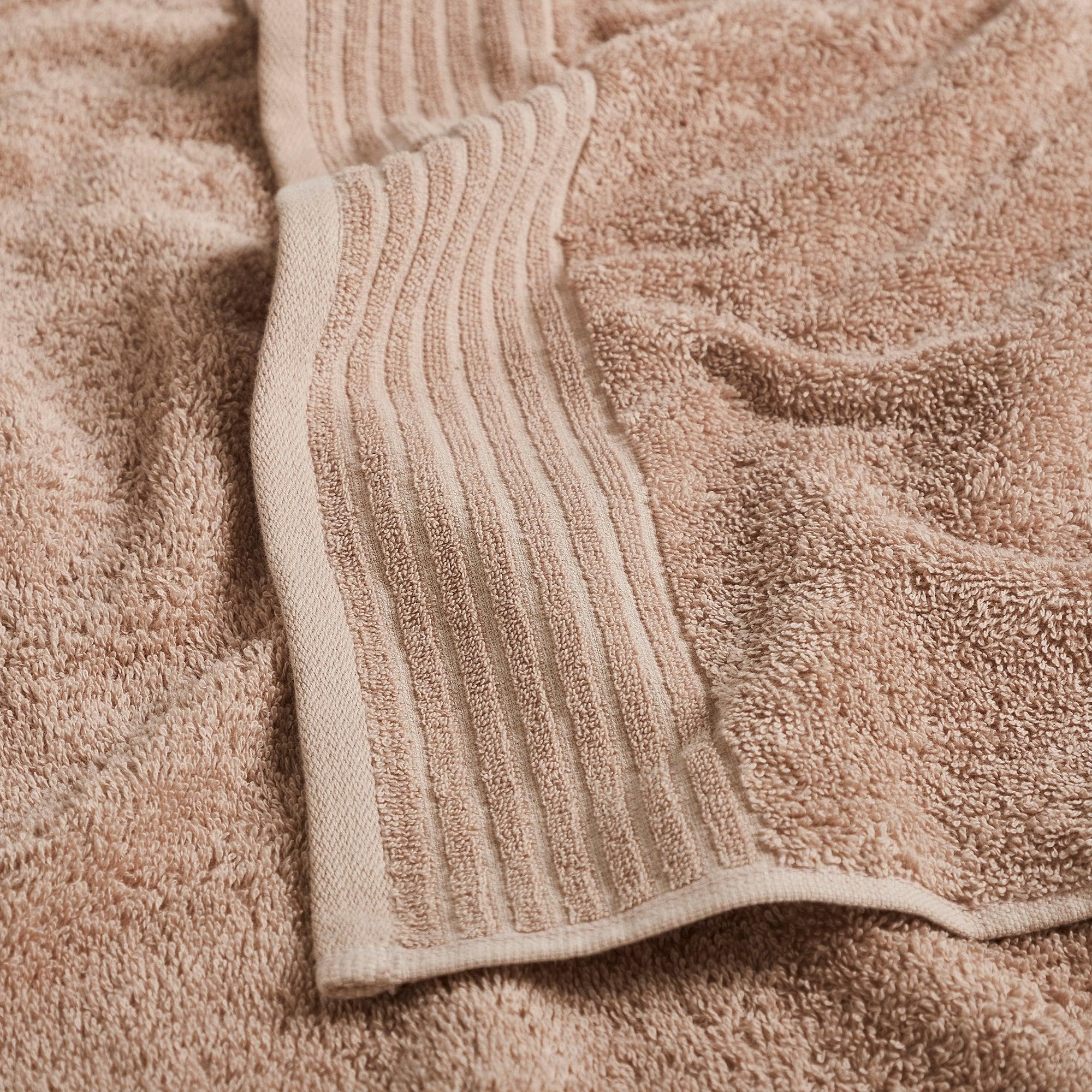 6 Piece Set Cotton Bath Towels - Kasper Collection White Cliff Studio Towels