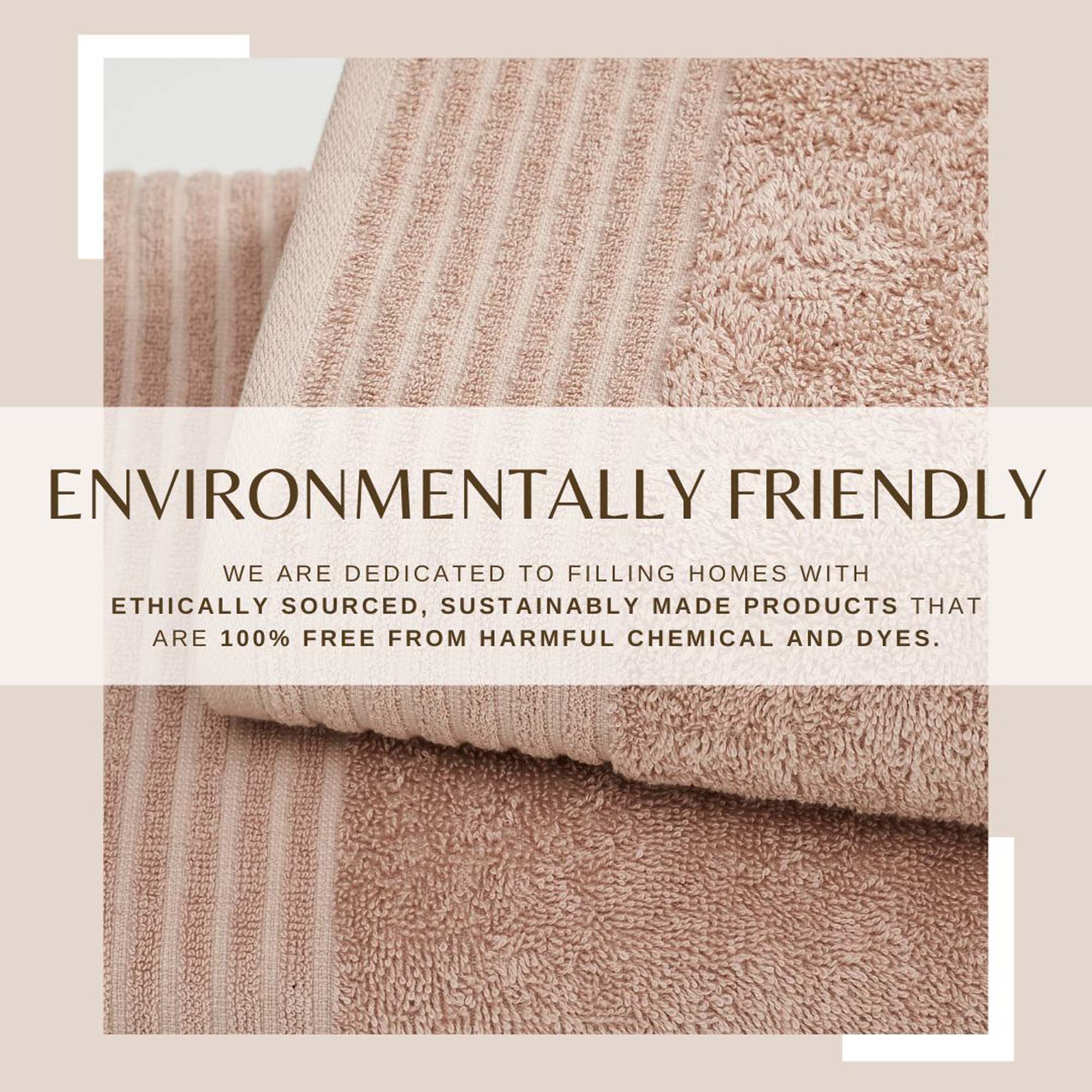 6 Piece Set Cotton Bath Towels - Kasper Collection White Cliff Studio Towels