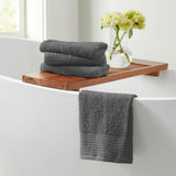 6 Piece Set Cotton Bath Towels - Kasper Collection White Cliff Studio Towels