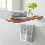 6 Piece Set Cotton Bath Towels - Kasper Collection White Cliff Studio Towels
