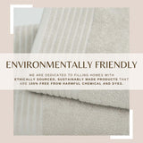 6 Piece Set Cotton Bath Towels - Kasper Collection White Cliff Studio Towels