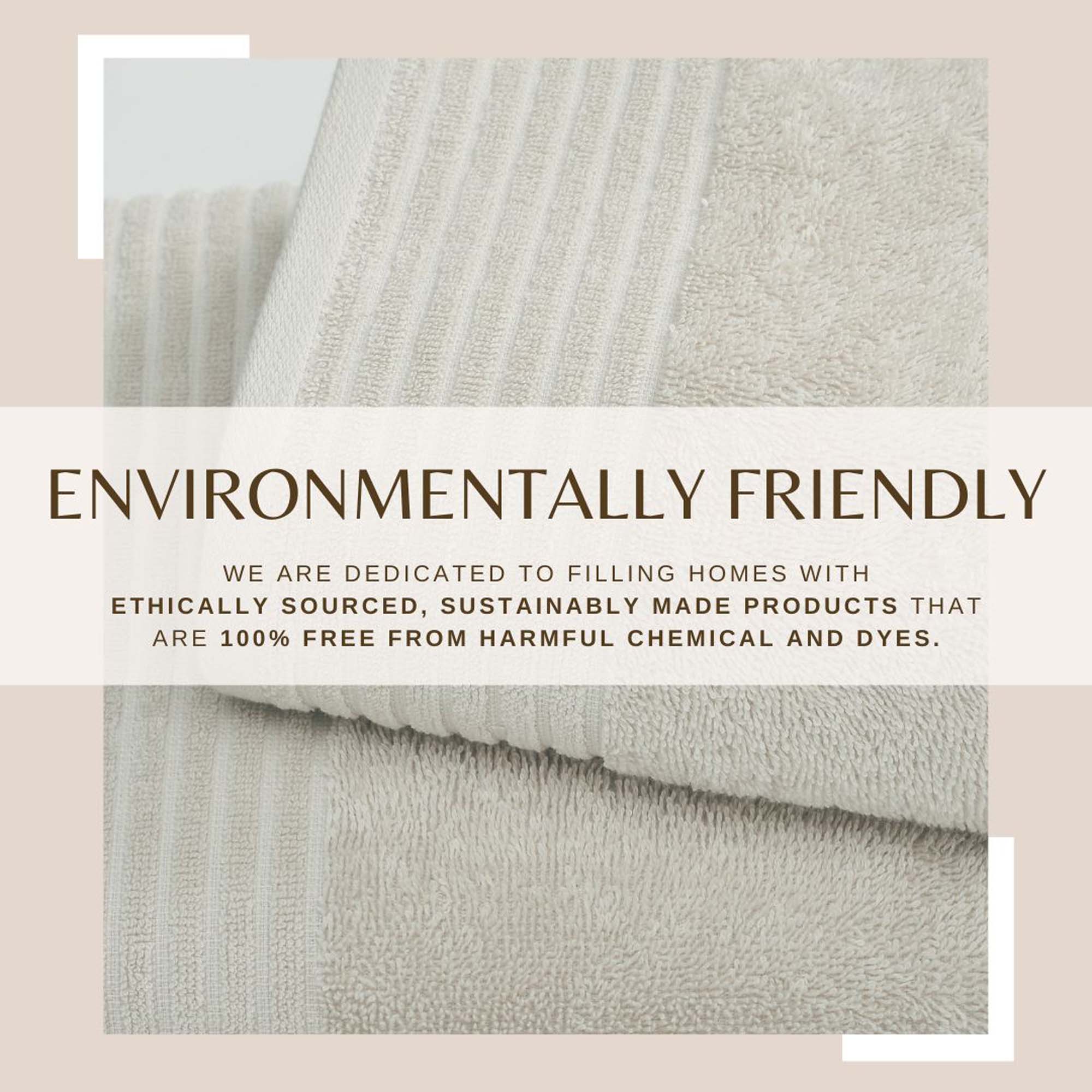 6 Piece Set Cotton Bath Towels - Kasper Collection White Cliff Studio Towels