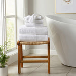 6 Piece Set Cotton Bath Towels - Kasper Collection White Cliff Studio Towels