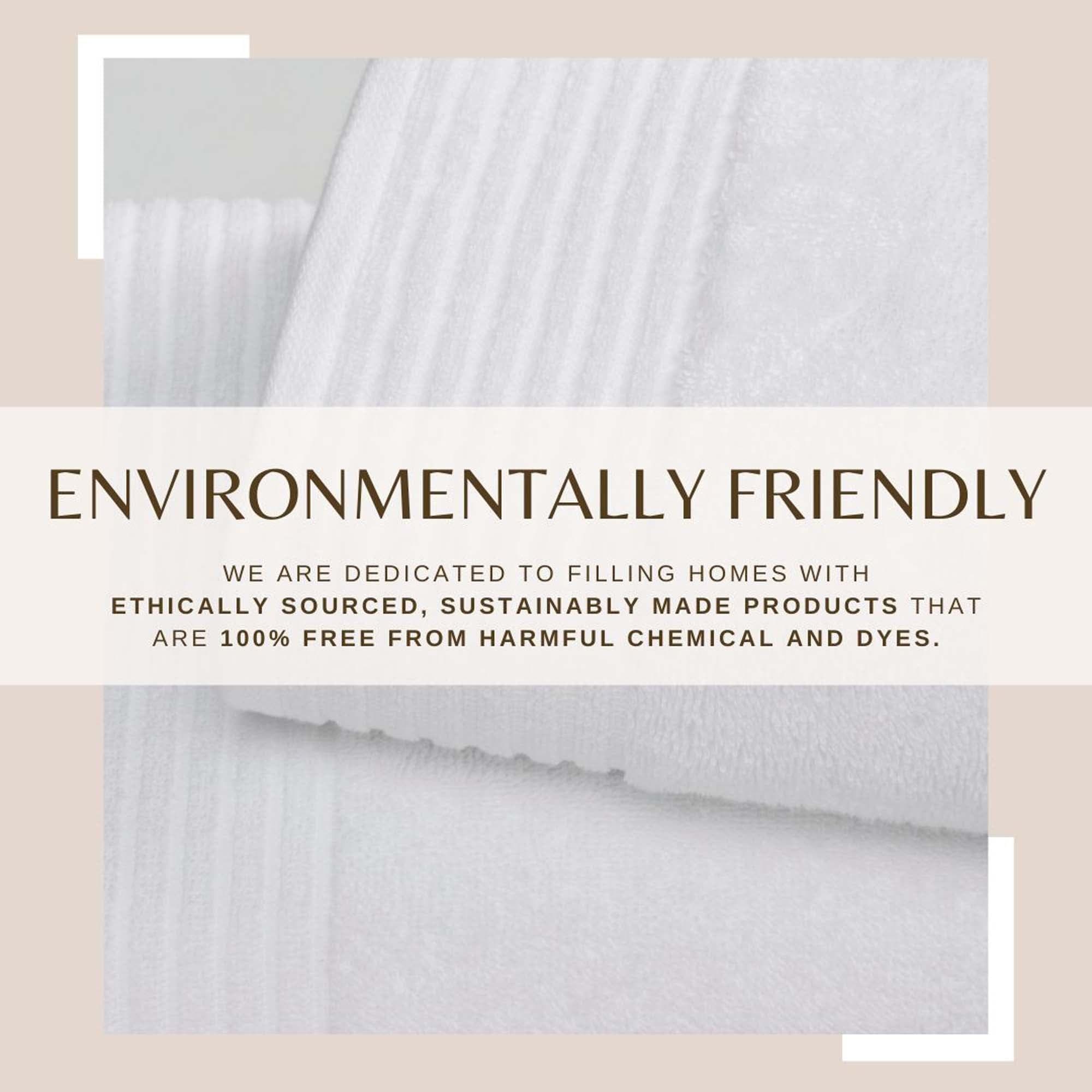 6 Piece Set Cotton Bath Towels - Kasper Collection White Cliff Studio Towels