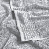 6 Piece Set Cotton Bath Towels - Kasper Collection White Cliff Studio Towels