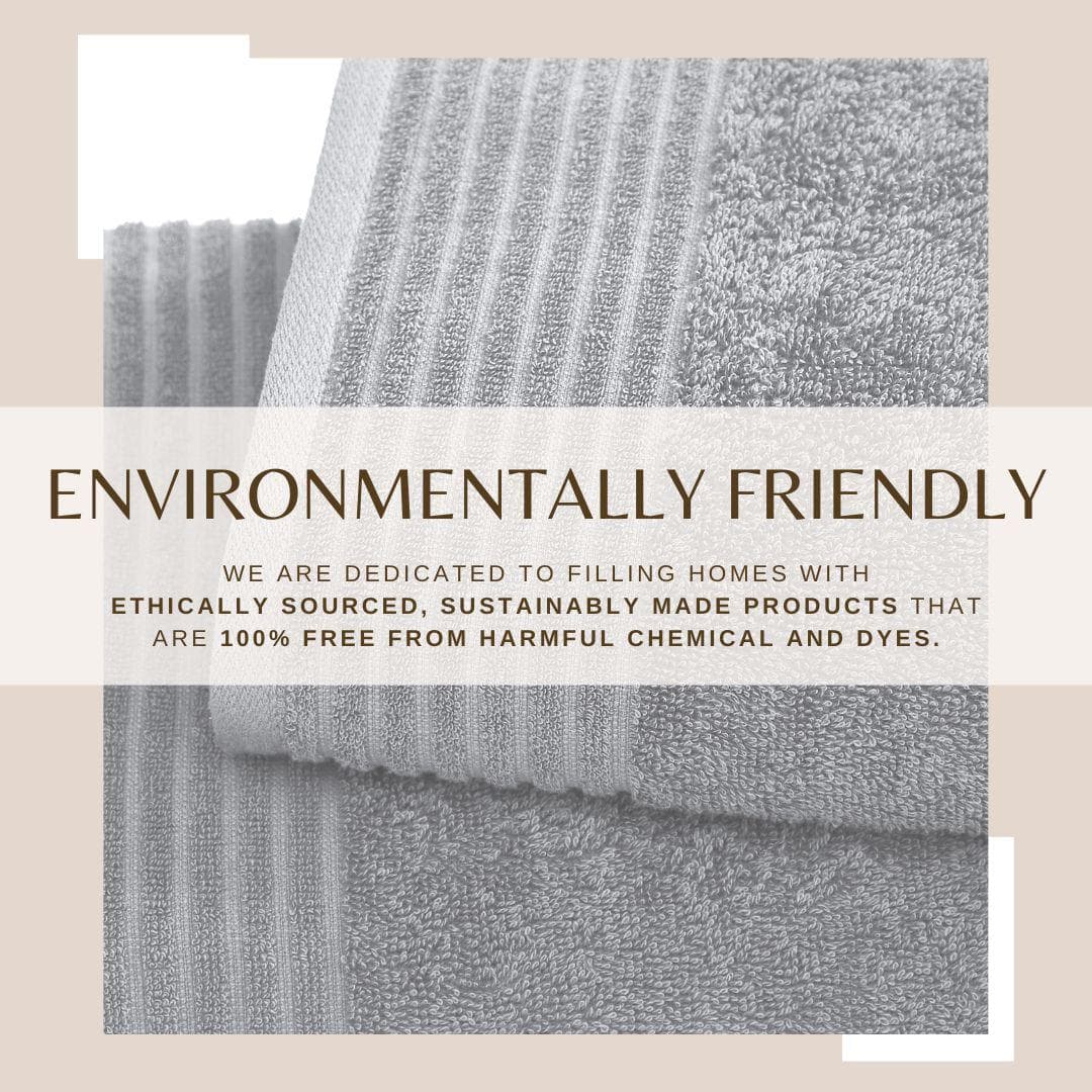 6 Piece Set Cotton Bath Towels - Kasper Collection White Cliff Studio Towels