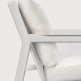 Jack outdoor lounge chair - aluminium - white - Off White fabric