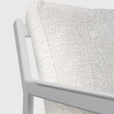 Jack outdoor lounge chair - aluminium - white - Off White fabric